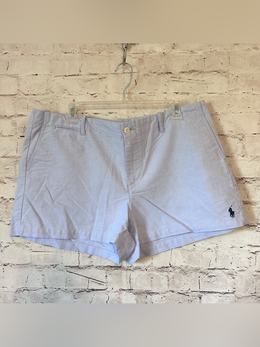 Polo Ralph Lauren LightBlue Women's Cotton Blend Shorts